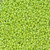 15-0024, Matte Silver-Lined Lime Green (14 gr.) Toho (Discontinued)