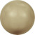 14mm Swarovski Pearls, 5811 (1.4mm hole) Vintage Gold (Qty: 2)