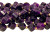 Dyed Jade - Sugilite Color, 10mm Faceted Spiral Twist (14.5" strand/30 beads)