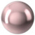 Swarovski 6mm Round Crystal Pearls, Vintage Rose (Qty: 25)
