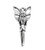 TierraCast Fairy Charm/Pendant, Antique Silver (12 x 25mm) (Qty: 1) (DC)