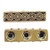 TierraCast Deco Rose 3-Hole Spacer Bar,  Antiqued Gold Plate, 15.25 x 3.8mm (Qty: 2) Discontinued
