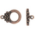 TierraCast Blossom Toggle Clasp, Antique Copper Plate, 17 x 21mm (Qty: 1)