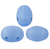 Samos par Puca Beads, Matte Blue Opal (Qty: 25)