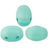 Samos par Puca Beads, Matte Blue Green Opal (Qty: 25)