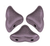 Helios par Puca Beads, Metal Shine Plum (Qty: 25)
