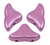 Helios par Puca Beads, Metal Shine Powder Rose (Qty: 25)