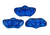 Delos par Puca Beads, Transparent Constellation Blue, 6 x 10mm (Qty: 15) 