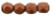 4mm Fire Polish, Matte Metallic Copper (Qty: 50)