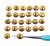 TierraCast Alphabet Bead Letter "V", 24k Gold-Plated, 6.8 x 6mm (Qty: 1) Discontinued