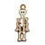 Skeleton Charm, 26 x 10mm (Qty: 1) 