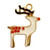 Reindeer Charm, 23 x 18mm (Qty: 1) 