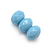 3x5mm Light Turquoise Opaque Czech Glass Faceted Puffy Rondelles (Qty: 30)