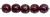 3mm Opaque Mulberry Smooth Round Czech Glass Bead/Druk (Qty: 50) (Opaque Red w/Nebula)