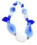 Czech Glass Designer Strand, Blue & White (7.5" strand, 21 beads, 11 styles)