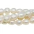 Big-Hole Pearls, Natural White, 8-10mm Rice, 2mm hole (8" strand)