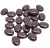 Czech Glass Pearls, Eggplant Flat Ovals, 8x6mm (Qty: 24)