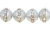 Light Gray Freshwater Pearls w/Crystal Bands, 7x8mm (Qty: 6)