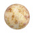 14mm Cabochon par Puca, Opaque Spotted Ivory (Qty: 1) Overstock