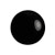 18mm Cabochon par Puca, Jet (Qty: 1) Overstock