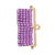 Cymbal Topolia III, Delica Bead Ending, 24K Gold-Plated, 23 x 6mm (Qty: 2) Overstock