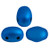 Samos par Puca Beads, Metalust Matte Crown Blue (Qty: 25) (Discontinued)