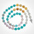 Multi-Gemstone Sea & Sand, 6mm Faceted Coin Beads (15" strand)