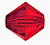 Swarovski 5328 6mm Crystal Bicones, Light Siam (Qty: 15)