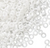Size 11 Spacer Beads (Demi Rounds), 0402, Opaque White (10 gr.)