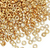 Size 8 Spacer Beads (Demi Rounds), 0250, Duracoat Galvanized Gold (10 gr.) 