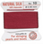 Griffin Silk Bead Cord Garnet, Size 10 (0.9mm) (2m, approx. 6.5 ft)