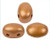 Samos par Puca Beads, Bronze Orange (Qty: 25)