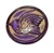 18mm Bird Design, Purple Antiqued (Qty: 1)