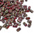 Rulla Beads, Opaque Red Picasso (3 x 5mm) (10 gr.)