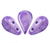 Amos par Puca Beads, Mishmash Violet (Qty: 25)