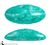 Athos 3-Hole Les Perles par Puca, Mishmash Emerald, 10 x 20 mm (Qty: 2)