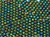 3mm Round Glass Beads, Green Iris (Qty: 50)