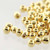 2mm Round Glass Beads, 24K Gold-Plated (Qty: 50)