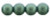 6mm Round Glass Beads, Light Green Metallic Suede (Qty: 25)