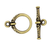TierraCast Gold Plated Heirloom Toggle Clasp, 15 x 20mm (Qty: 1)