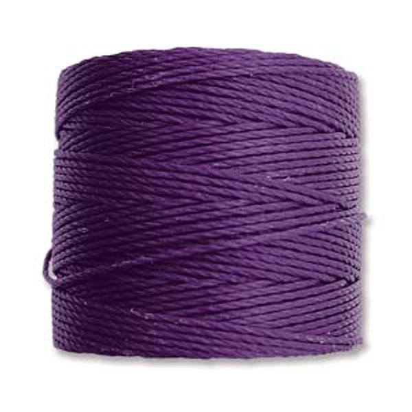 S-Lon Bead Cord, Purple (TEX 210, Medium Weight) (77 yd)