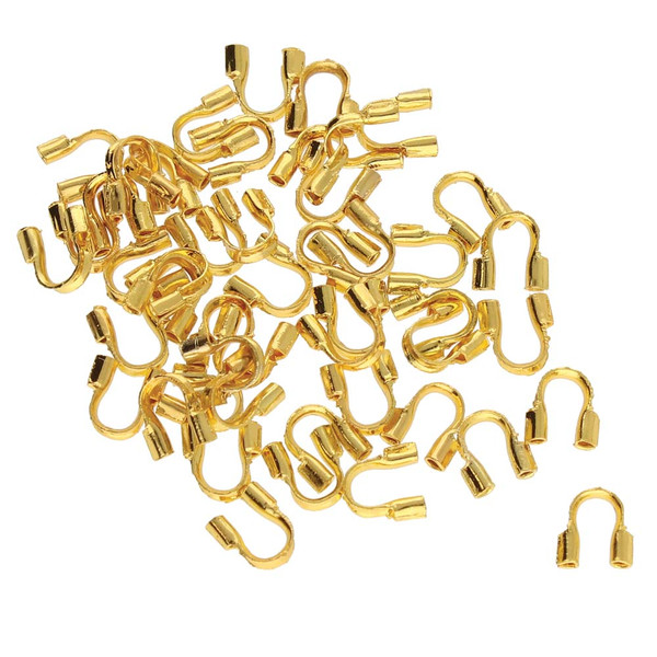 Wire Guards, Gold-Plated, 4mm (Qty: 50)