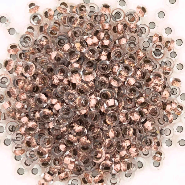 Size 8 Demi Rounds, PF0740, PermaFinish Copper-Lined Crystal (Toho) (10 gr.)