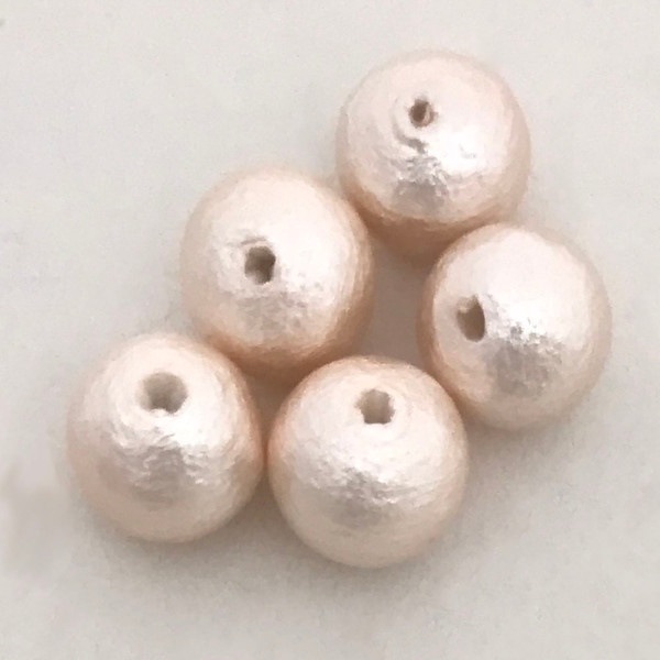 Miyuki Cotton Pearls, Pink (8mm) (Qty: 5)