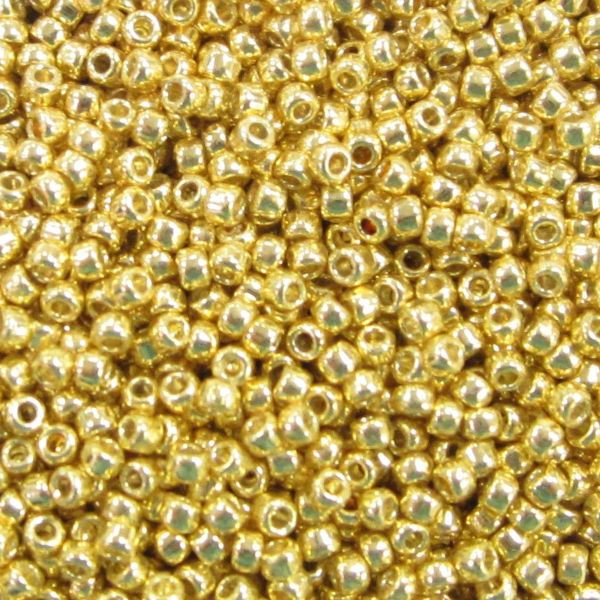 15-PF0557, PermaFinish Gold (14 gr.) Toho (Formerly P0471)