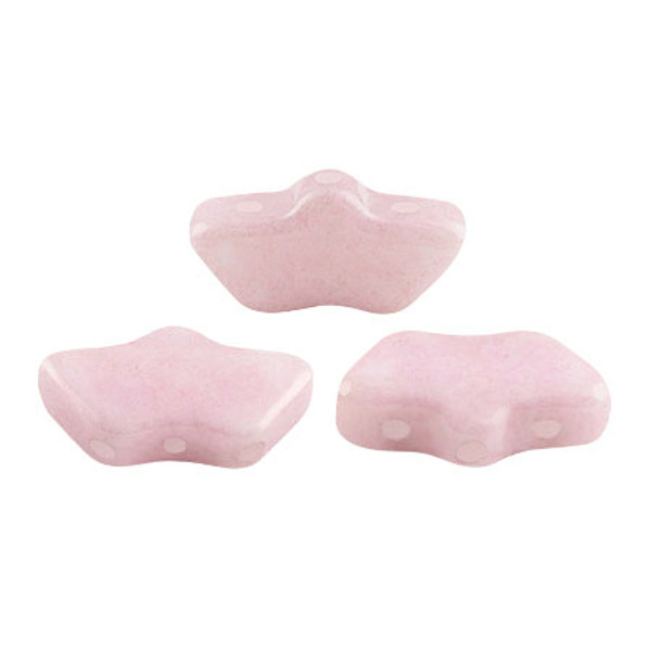 Delos par Puca Beads, Opaque Light Rose Ceramic Look (Qty: 15)