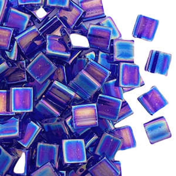 Tila Beads, Color 177, Transparent Cobalt AB (10 gr.)