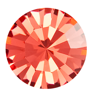 39ss (8mm) Preciosa Maxima Chatons, Padparadscha (Qty: 6) Discontinued Color!