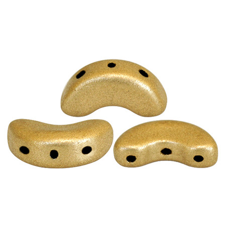 Arcos par Puca Beads, Light Gold Matte (Qty: 25)