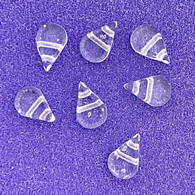 Amos par Puca Beads, Crystal (Qty: 25) (closeout)